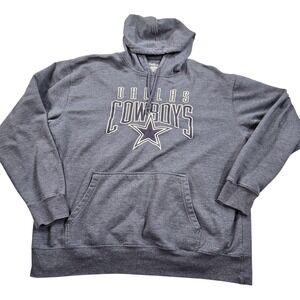 Dallas Cowboys Hoodie Sweatshirt Mens XL Gray NFL Football Cowboys Authentic